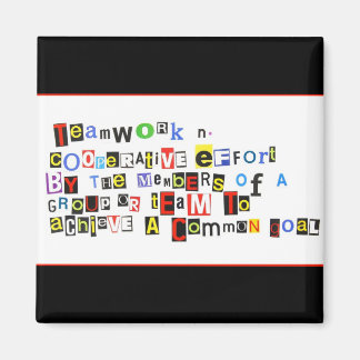 Definitie van teamwerk magneet