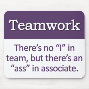 Definitie van teamwerk muismat