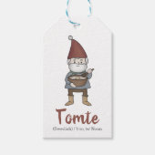 Definitie van Tomte Gnome Cadeaulabel (Voorkant)