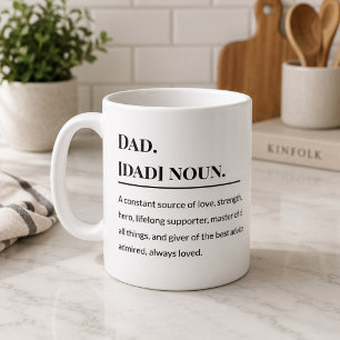 Definitie van Vader 👨‍👧‍👦   Hartelijke Vader Koffiemok