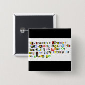 Definitie van verwezenlijking vierkante button 5,1 cm (Voorkant /achterkant)