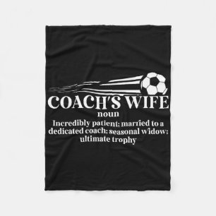 Definitie van vrouw van voetbalcoach Echtgenote va Fleece Deken