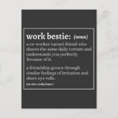 Definitie van werk beste vriend(in) briefkaart (Voorkant)