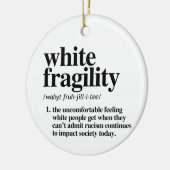 Definitie van witte fragiliteit keramisch ornament (Links)