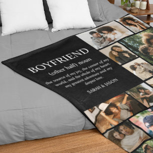 Definitie Vriend Foto Collage Fleece Deken