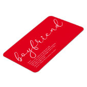 Definitie vriend script liefde hart rood magneet (Linkerzijde)