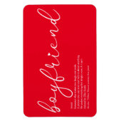 Definitie vriend script liefde hart rood magneet (Verticaal)