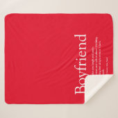 Definitie vriend zeggen modern rood sherpa deken (Voorkant (horizontaal))