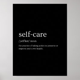 Definitie zelfverzorging poster