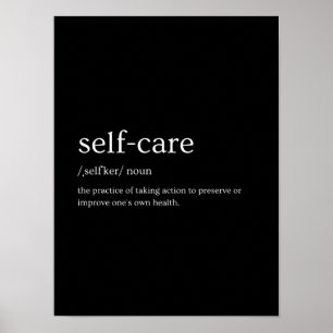 Definitie zelfverzorging poster
