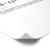 Definitiecalorieën Poster (Hoek)