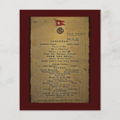 Definitief menu RMS Titanic (Voorkant)