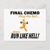 Definitieve chemo loopt als hel - leukemie briefkaart (Voorkant)