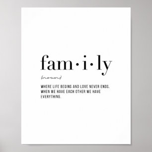 Definitieve familie poster