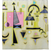 Definitieve rosy, Wassily Kandinsky Douchegordijn (Voorkant)