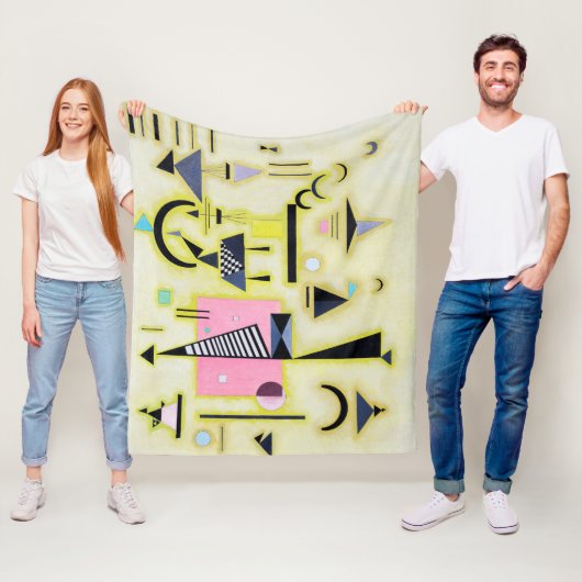 Definitieve rosy, Wassily Kandinsky Fleece Deken (In situ)