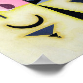 Definitieve rosy, Wassily Kandinsky Poster (Hoek)