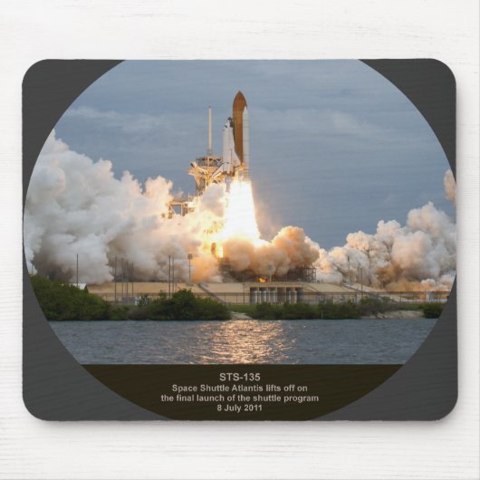 Definitieve Space Shuttle start STS-135 Atlantis Muismat (Voorkant)