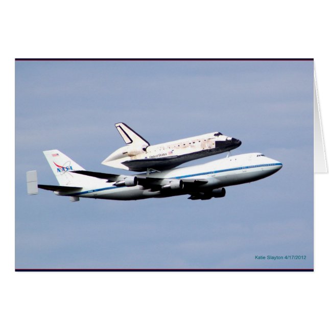 Definitieve vlucht van Discovery Space Shuttle (Voorkant Horizontaal)