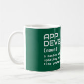 Définition de café App Developer - Mug Humour (Gauche)