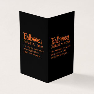 Définition de dictionnaire drôle d'Halloween