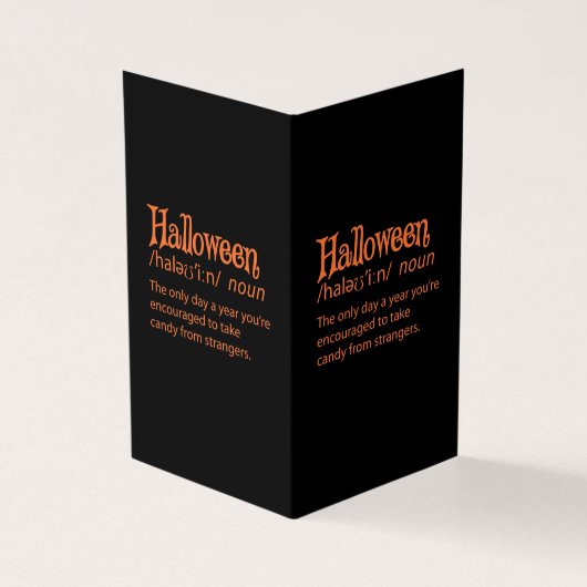 Définition de dictionnaire drôle d'Halloween (Outside)