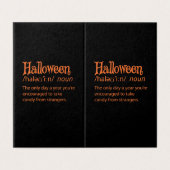 Définition de dictionnaire drôle d'Halloween (Outside Unfolded)