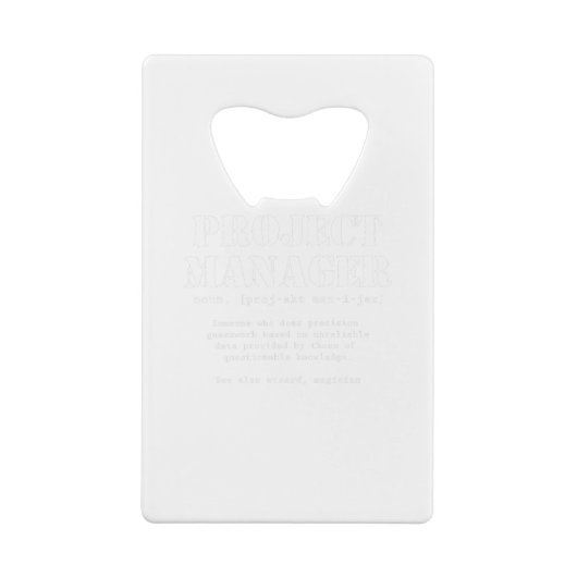 Définition de dictionnaire Funny Project Manager (Dos)