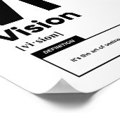 Définition de la vision | Affiche motivationnelle (Coin)