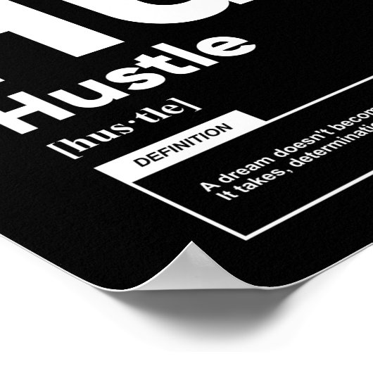 Définition de l'encombrement | Affiche motivationn (Coin)