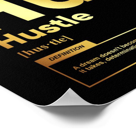 Définition de l'encombrement | Affiche motivationn (Coin)