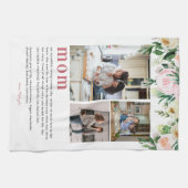 Définition de Maman | Serviette de thé florale 3 p (Horizontal)