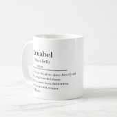 Définition de nom personnalisé tasse à café (Devant gauche)