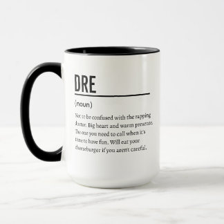 Définition de nom personnalisée, Tasse de signific