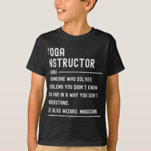 Définition de professeur de yoga T-shirts Titre de