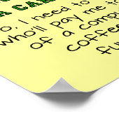 Définition De Succès Symbole Drôle Poster (Coin)