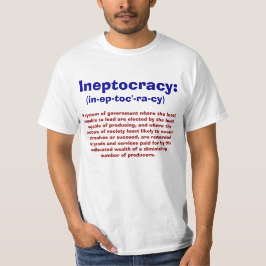 Définition de T-shirts d'Ineptocracy (Devant)