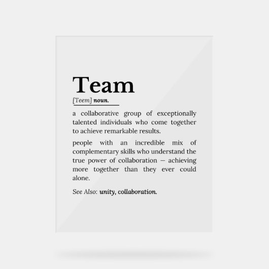 Définition d'équipe – La puissance de la collabora (Recto)