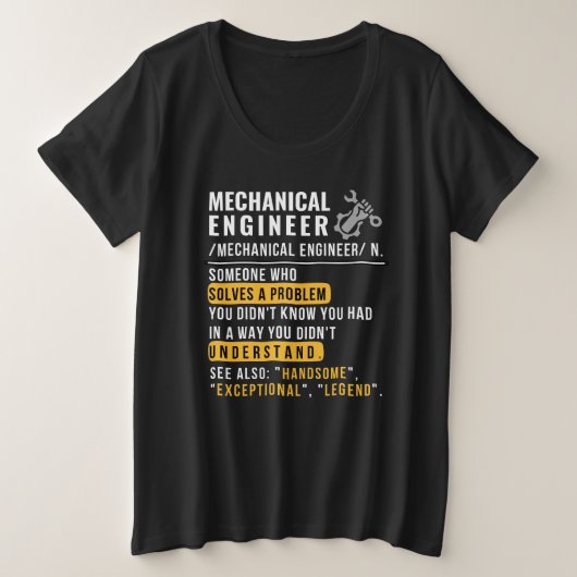 Définition d'ingénieur mécanique Métier drôle (Design devant)