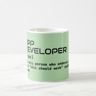 Définition du développeur de logiciel Coffee Mug
