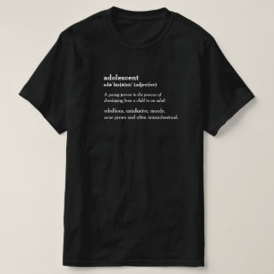 Définition du dictionnaire d'adolescents t-shirt p