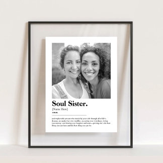 Définition du dictionnaire Soul Sister avec photo
