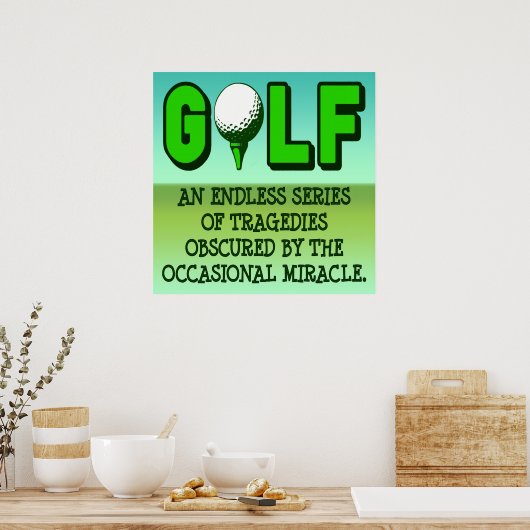 DÉFINITION DU POSTER DE GOLF IMPRIMER (Cuisine)