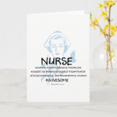 Définition d'une carte de voeux pour les infirmièr (Fleur jaune)