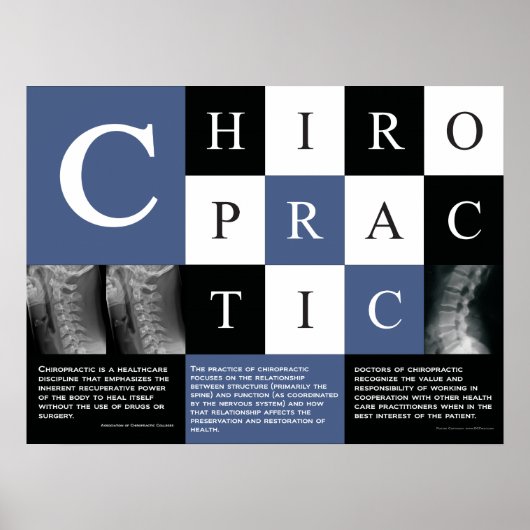 Definition of Chiropractic Poster (Devant)