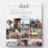 Définition papa | 8 Photo Plaque personnalisée (Devant)