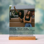 Définition Personnalisée De Soeur D'Âme Avec Photo (Neutre)