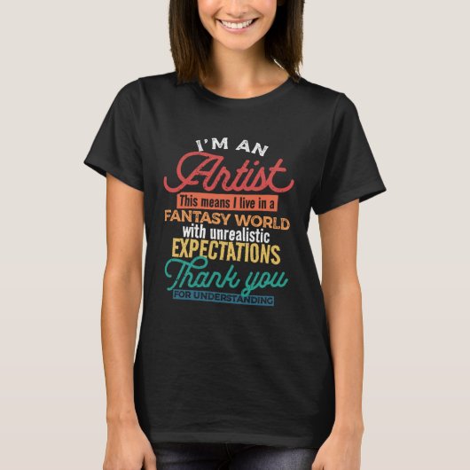 Definitions Creativity for Artistic Persons T-shirt (Voorkant)
