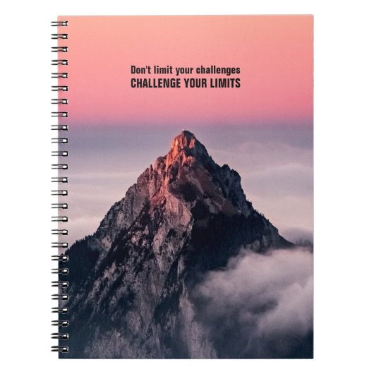 Défis tes limites - Carnet motivationnel (Devant)