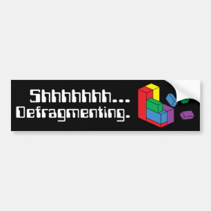 Defragmentatie Bumpersticker